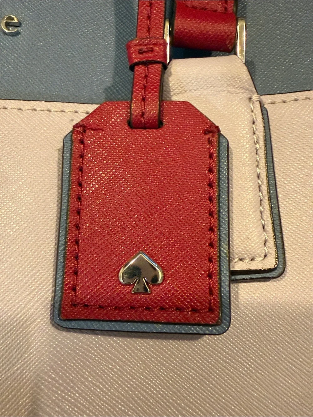 kate spade Women’s Purple, Blue & Red Leather Colorblock Tote with Tag